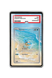 Pokémon TCG Squirtle Scarlet & Violet - Scarlet & Violet 151 #170/165 PSA Grade Case Silver frame with matching extended artwork