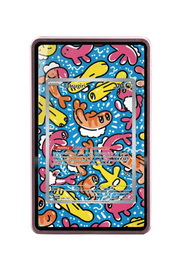 Pokémon TCG Tatsugiri Scarlet & Violet - Twilight Masquerade #186/167 Magnetic Card Holder Pink frame with matching extended artwork