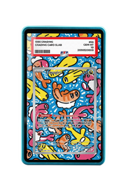 Pokémon TCG Tatsugiri Scarlet & Violet - Twilight Masquerade #186/167 PSA Grade Case Blue frame with matching extended artwork