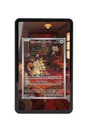 Pokémon TCG Team Rocket's Meowth Scarlet & Violet - Destined Rivals #203/182 Magnetic Card Holder Black frame with matching extended artwork