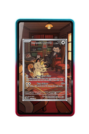 Pokémon TCG Team Rocket's Meowth Scarlet & Violet - Destined Rivals #203/182 Magnetic Card Holder R & B frame with matching extended artwork