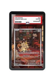 Pokémon TCG Team Rocket's Meowth Scarlet & Violet - Destined Rivals #203/182 PSA Grade Case Black frame with matching extended artwork