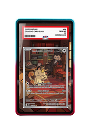 Pokémon TCG Team Rocket's Meowth Scarlet & Violet - Destined Rivals #203/182 PSA Grade Case R & B frame with matching extended artwork