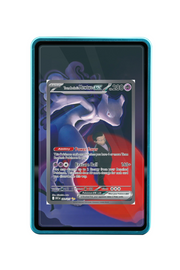 Pokémon TCG Team Rocket's Mewtwo ex - 281/217 Ascended Heroes #281/217 Magnetic Card Holder Blue frame with matching extended artwork