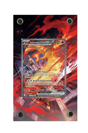 Team Rocket's Moltres ex Destined Rivals #229/182 Display Frame with matching extended artwork