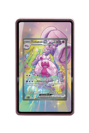 Pokémon TCG Tinkaton ex Scarlet & Violet - Paldea Evolved #262/193 Magnetic Card Holder Pink frame with matching extended artwork