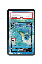 Pokémon TCG Vaporeon V Prize Pack Series Cards #SWSH150 PSA Grade Case Black frame with matching extended artwork