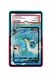 Pokémon TCG Vaporeon V Prize Pack Series Cards #SWSH150 PSA Grade Case R & B frame with matching extended artwork