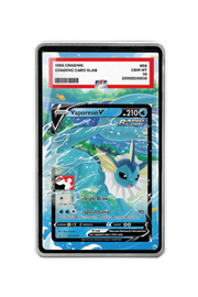 Pokémon TCG Vaporeon V Prize Pack Series Cards #SWSH150 PSA Grade Case Silver frame with matching extended artwork