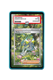 Pokémon TCG Wally's Compassion Mega Evolution #186/132 PSA Grade Case Blue frame with matching extended artwork
