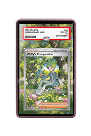 Pokémon TCG Wally's Compassion Mega Evolution #186/132 PSA Grade Case Pink frame with matching extended artwork