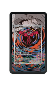 Pokémon TCG Yveltal Scarlet & Violet - Paradox Rift #205/182 Magnetic Card Holder Black frame with matching extended artwork