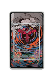 Pokémon TCG Yveltal Scarlet & Violet - Paradox Rift #205/182 Magnetic Card Holder Silver frame with matching extended artwork